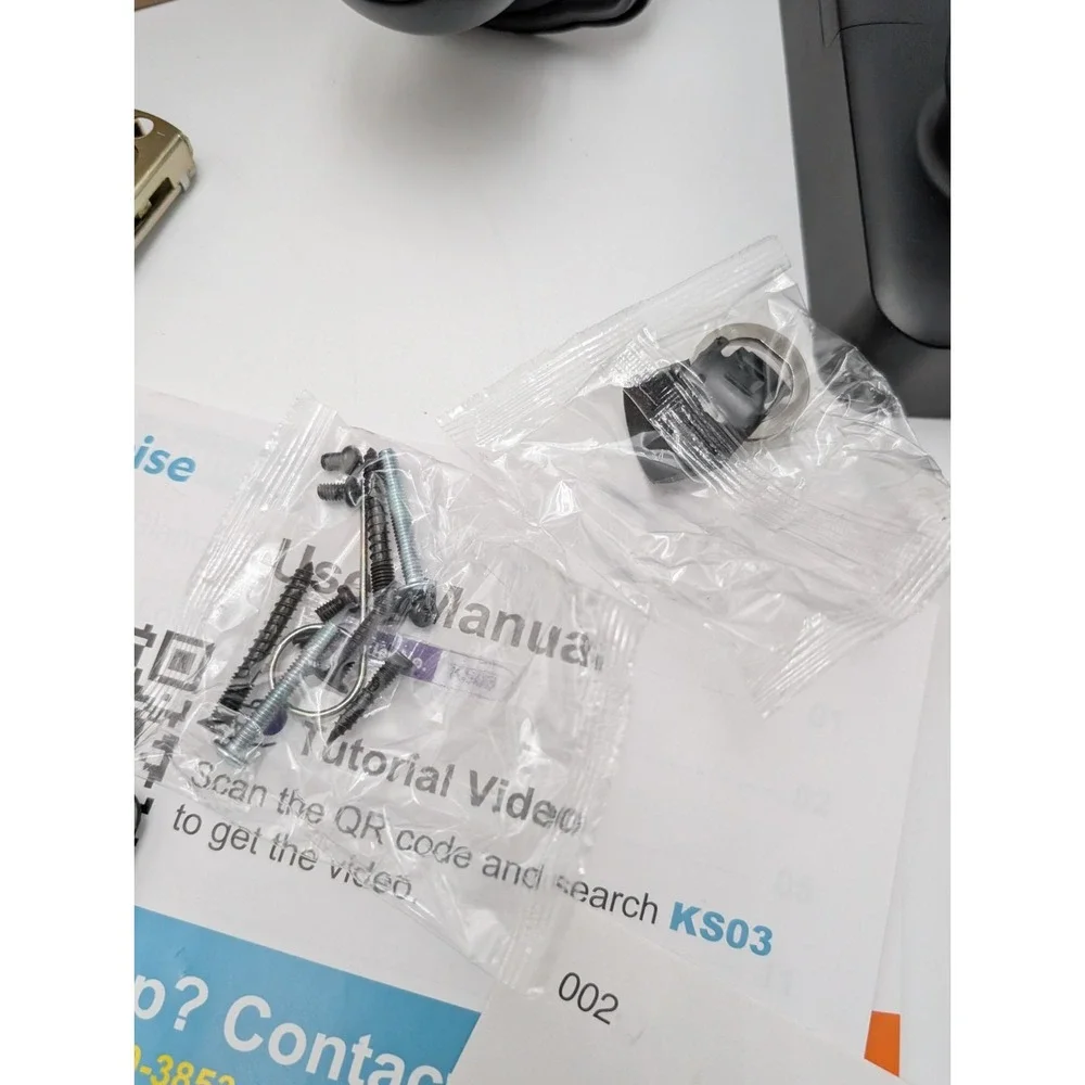 Veise‎ KS03 Keypad Door Knob Lock Matte Black Aluminum Auto-Locking Passage Mode